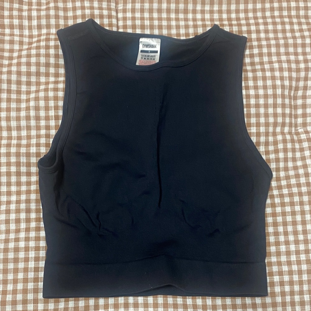 Gymshark Black Crop Top
